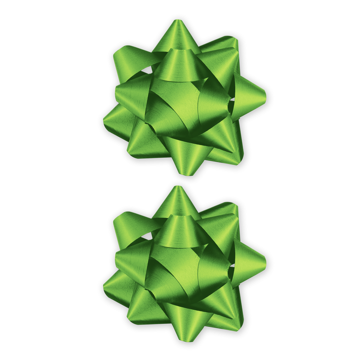 Kokarda prezentowa matowa zielona 3 cale 2 szt.