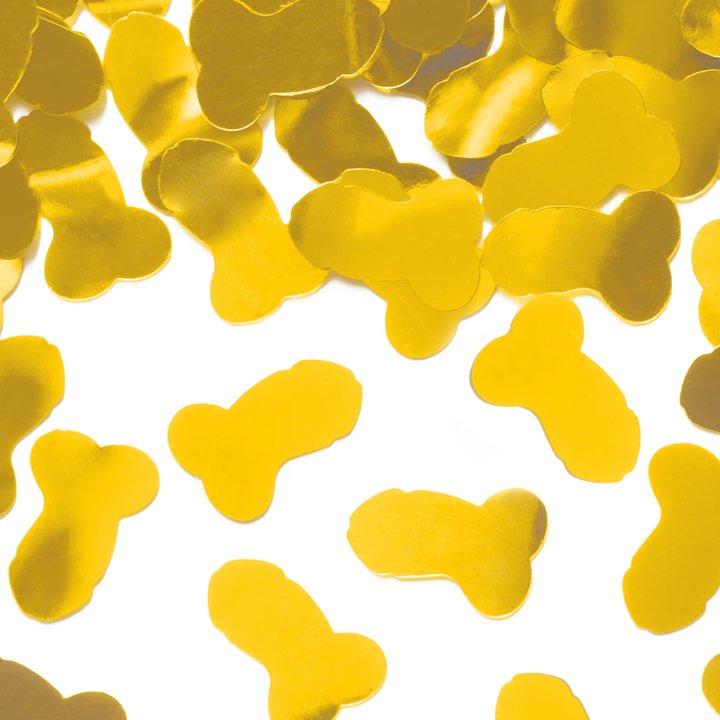 Konfetti 15 g - złote peniski