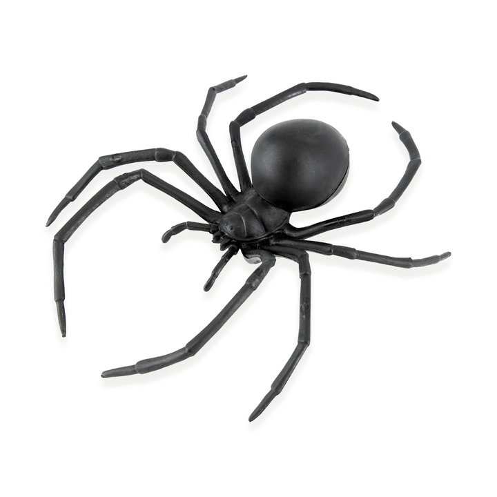 Halloween dekoracja pająk Czarna Wdowa 1szt.