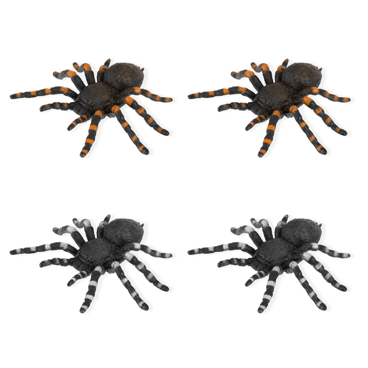 Halloween dekoracja pająk Ptasznik 4szt.