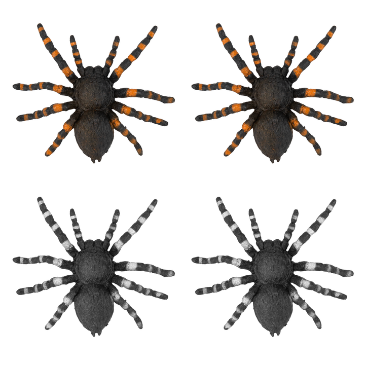 Halloween dekoracja pająk Ptasznik 4szt.