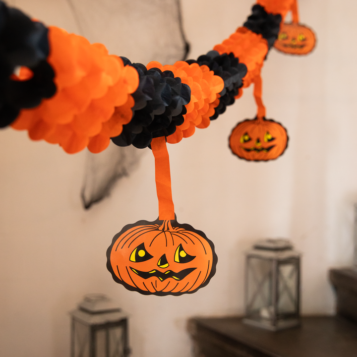 Girlanda Halloween Dynie czarno-pomarańczowa 300cm