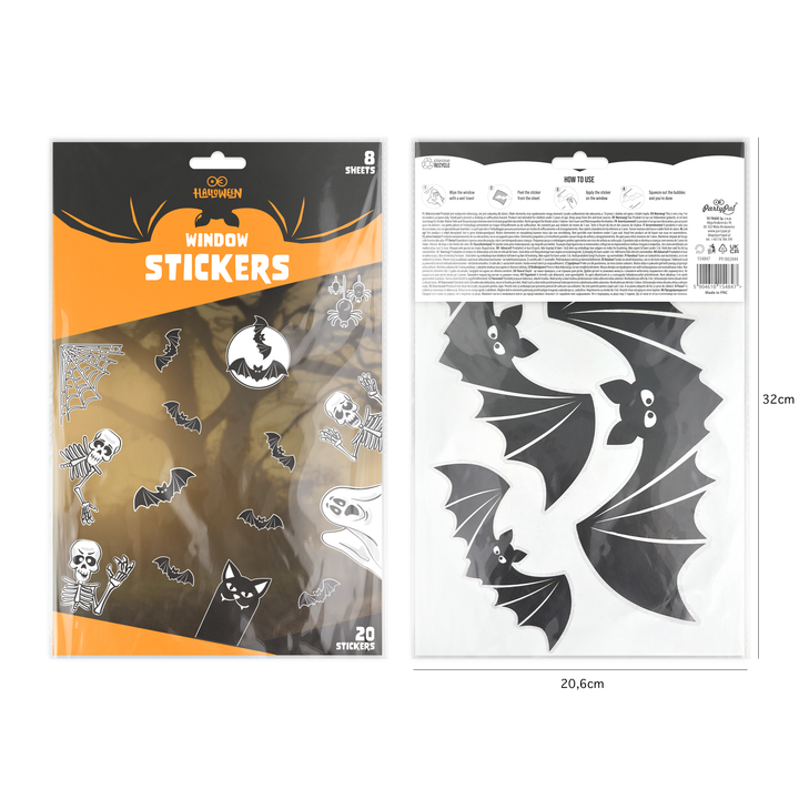 Halloween naklejki  na okno szybę
