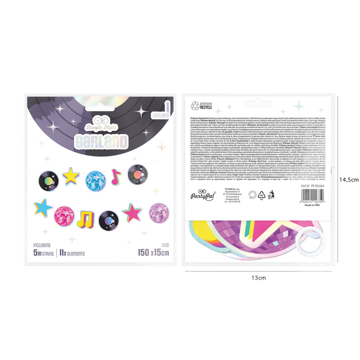 Girlanda Retro Disco 150cm