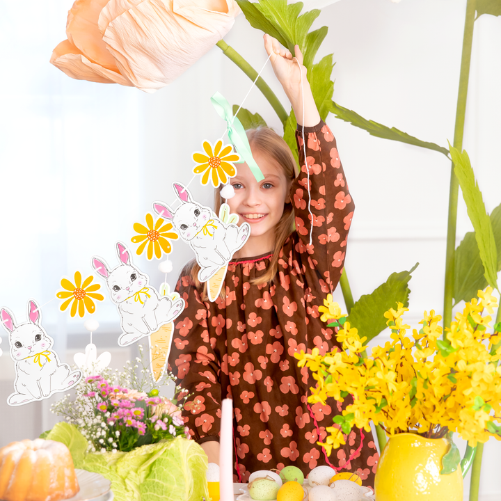 Girlanda Króliki Wielkanoc 240 x 30 cm