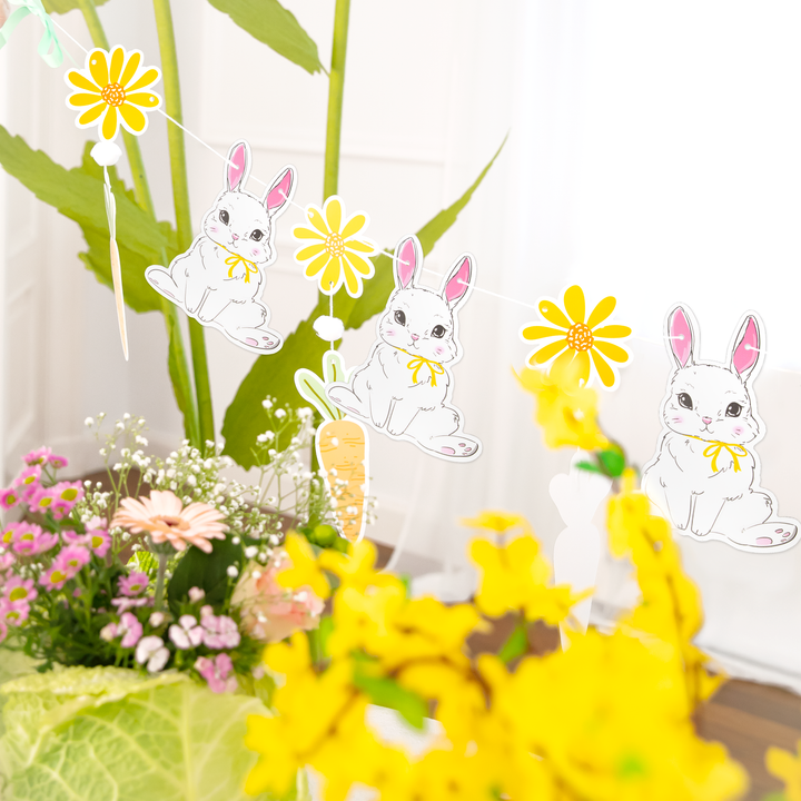 Girlanda Króliki Wielkanoc 240 x 30 cm