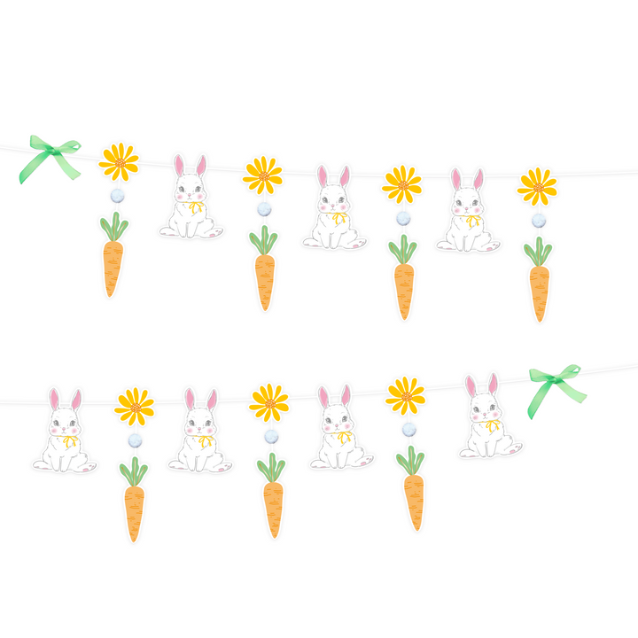 Girlanda Króliki Wielkanoc 240 x 30 cm