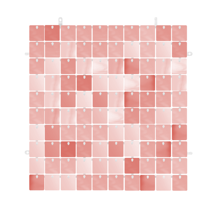 Panel cekinowy kwadraty rose gold 30x30cm
