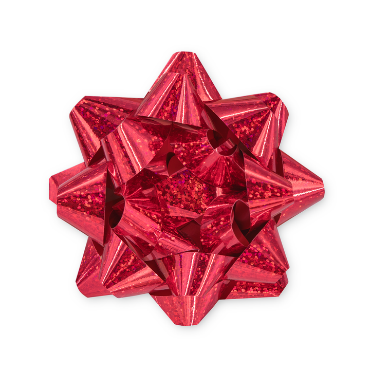 Kokarda prezentowa holograficzna czerwona 4 cale 1 szt.