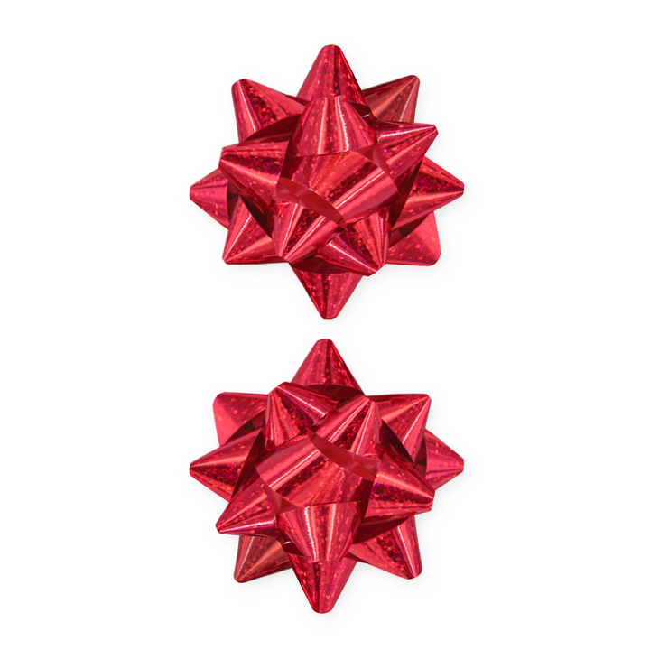 Kokarda prezentowa holograficzna czerwona 3 cale 2 szt.