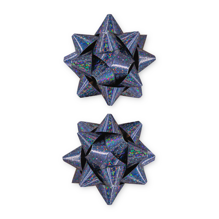 Kokarda prezentowa holograficzna grafitowy granat 3 cale 2 szt.