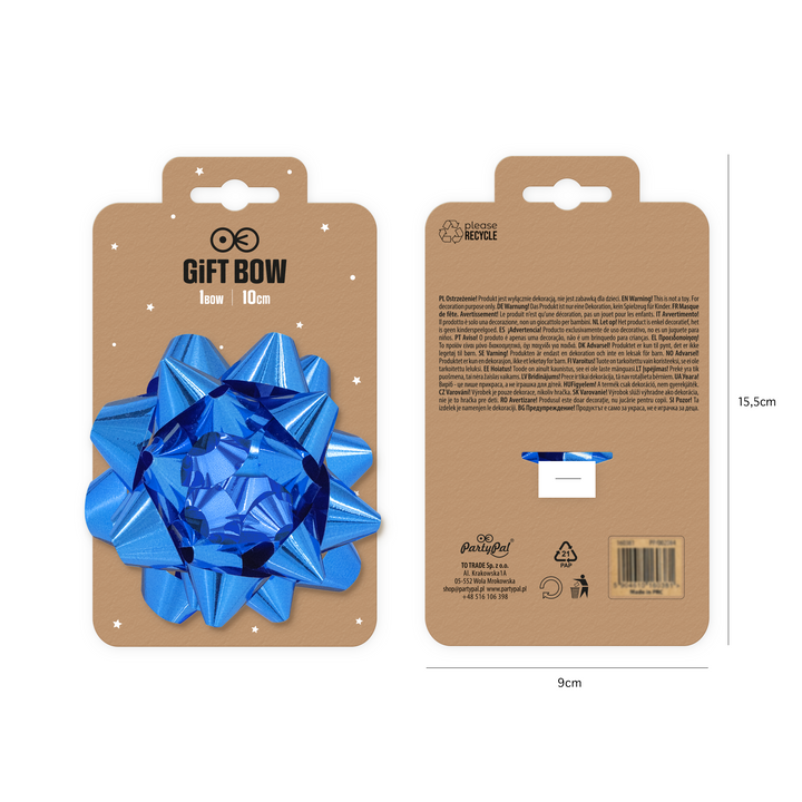 Kokarda prezentowa granatowa 4 cale 1 szt.