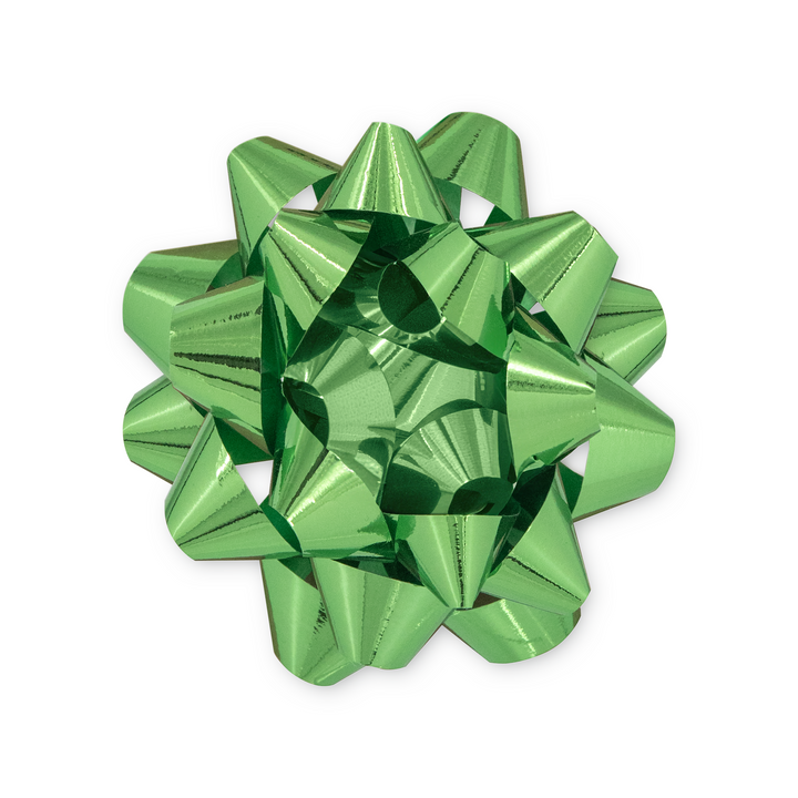 Kokarda prezentowa zielona 4 cale 1 szt.