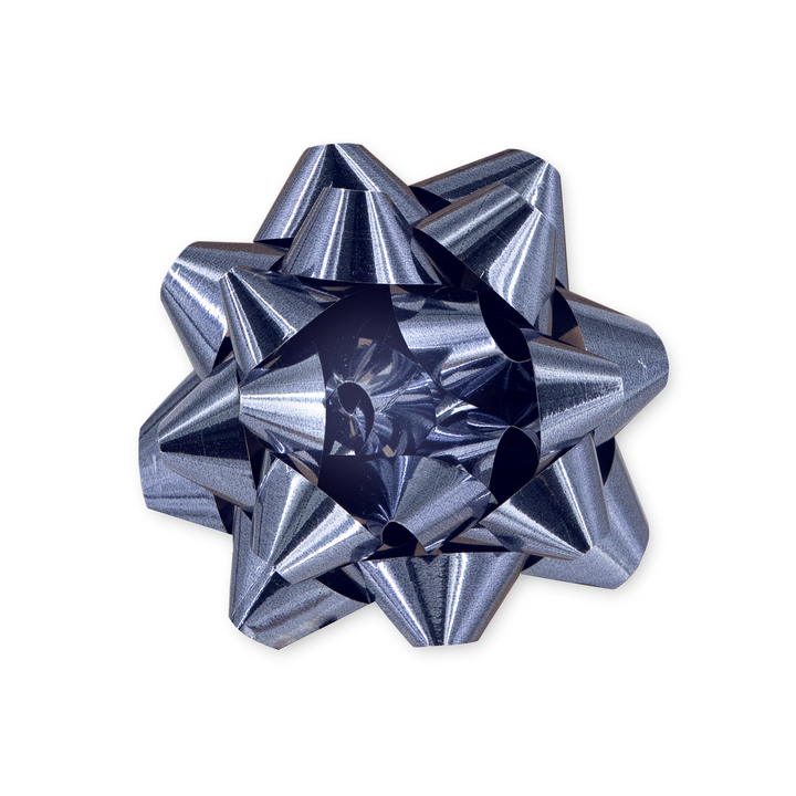 Kokarda prezentowa grafitowy granat 4 cale 1 szt.