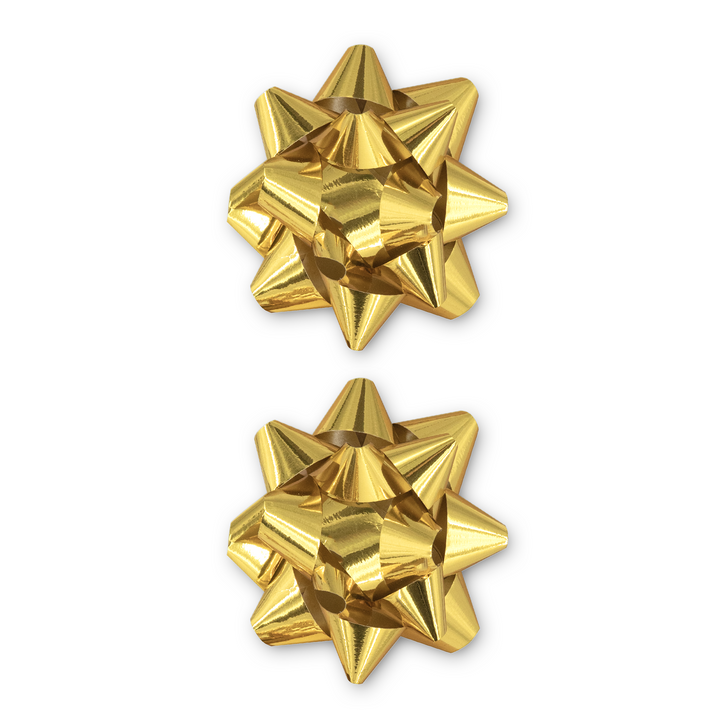 Kokarda prezentowa złota 3 cale 2 szt.