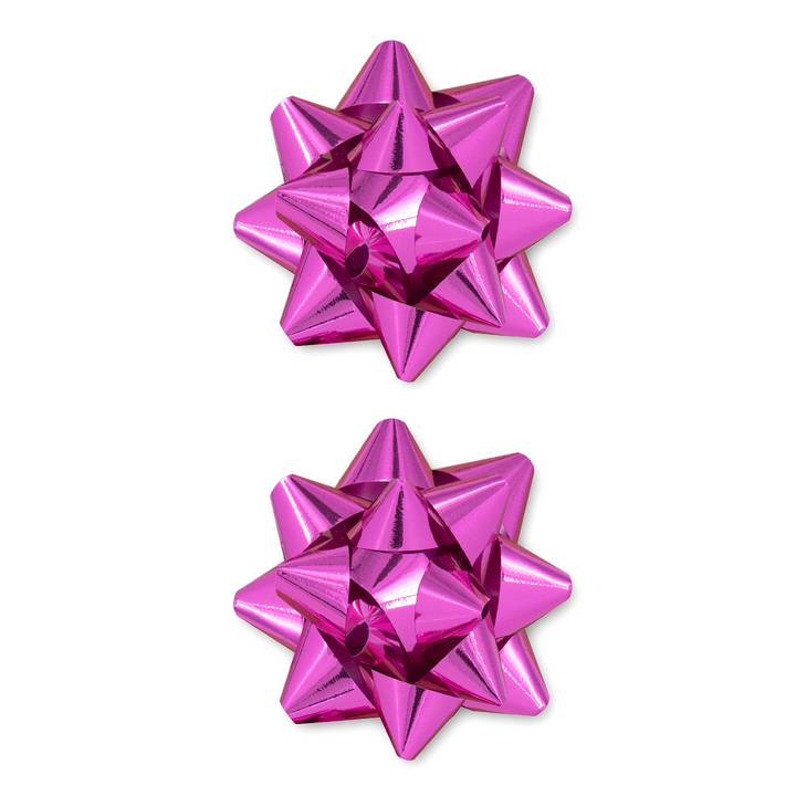 Kokarda prezentowa fuksja 3 cale 2 szt.