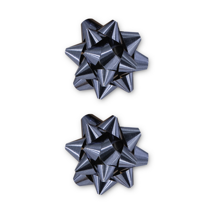 Kokarda prezentowa grafitowy granat 3 cale 2 szt.