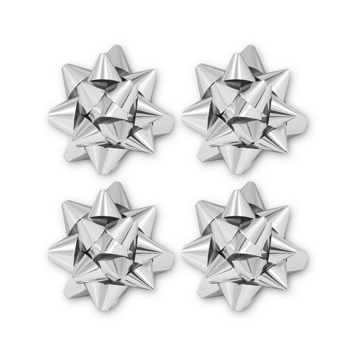 Kokarda prezentowa srebrna 2 cale 4 szt.