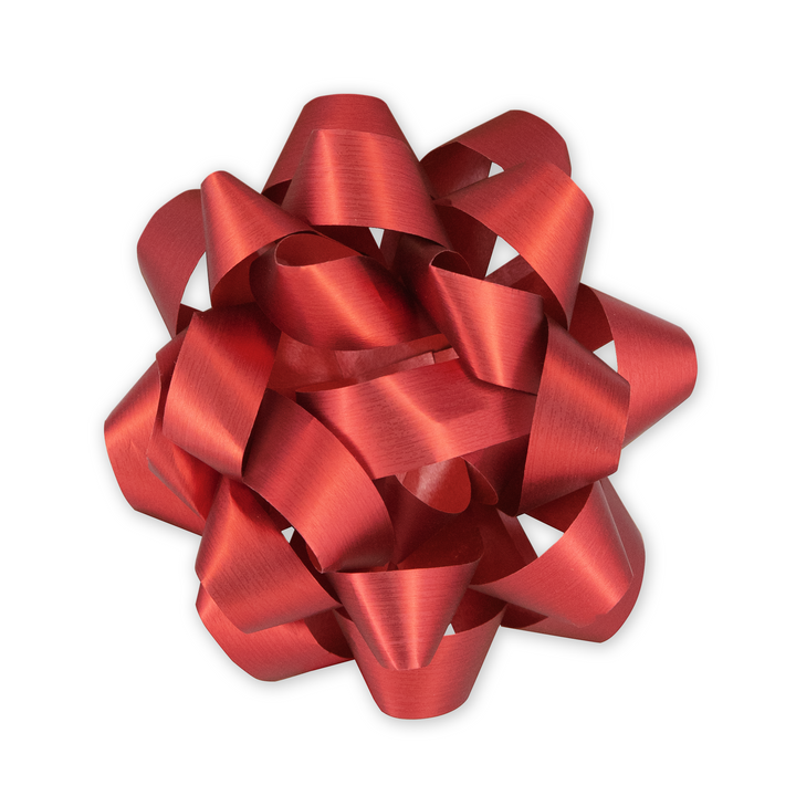 Kokarda prezentowa matowa czerwona 4 cale 1 szt.