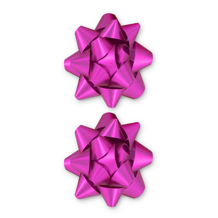 Kokarda prezentowa matowa fuksja 3 cale 2 szt.