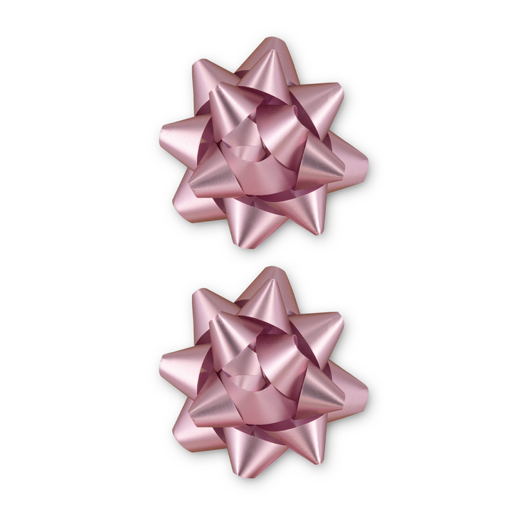 Kokarda prezentowa matowa jasnoróżowa 3 cale 2 szt.