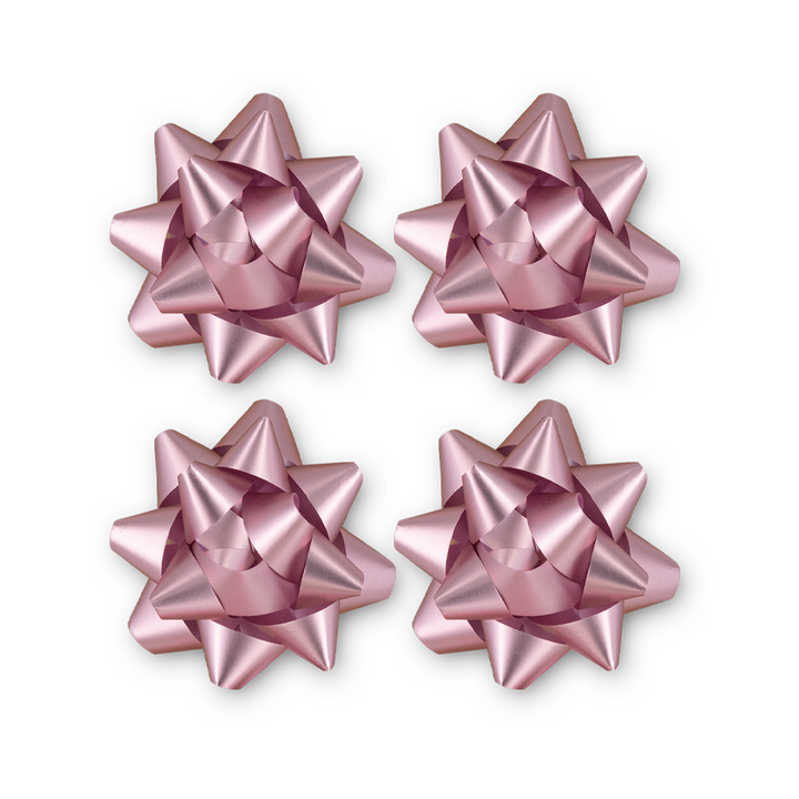 Kokarda prezentowa matowa jasnoróżowa 2 cale 4 szt.