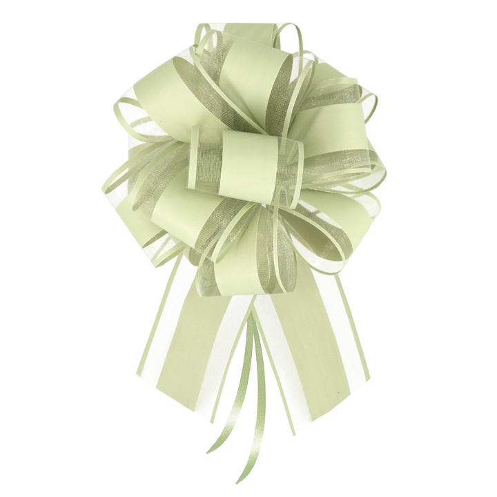 Kokarda ściągana prezentowa pastelowa oliwkowa 1 szt.
