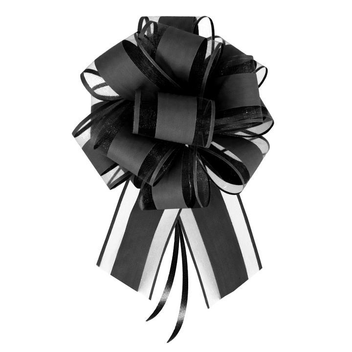 Kokarda ściągana prezentowa czarna 1 szt.