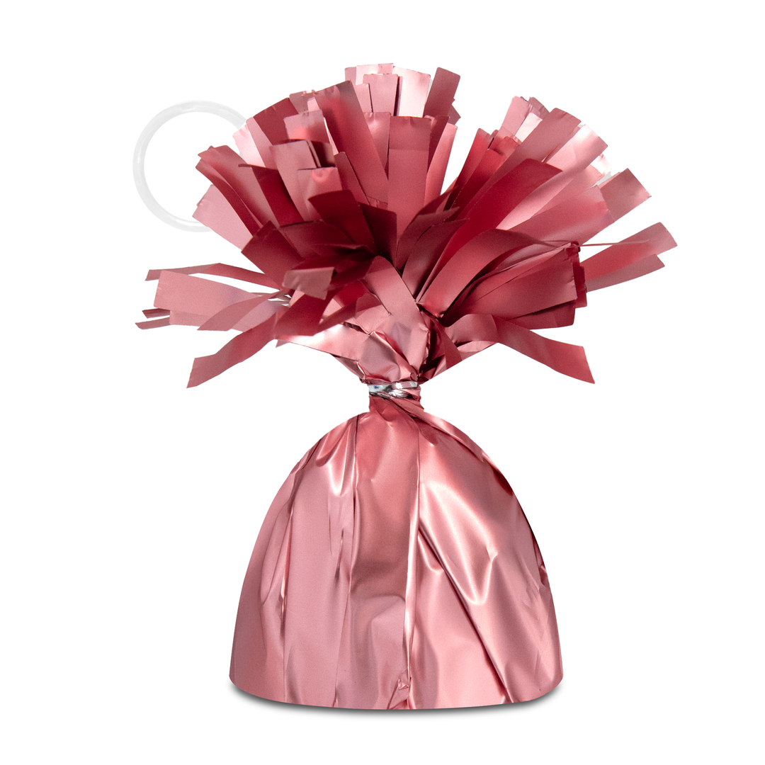 Ciężarek do balonów matowy metaliczny rose gold