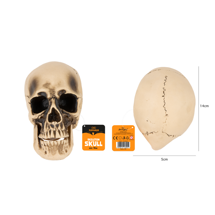 Halloween dekoracja Czaszka z ruchomą szczęką