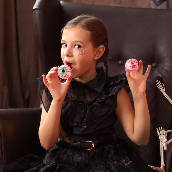 Halloween gałki oczne świecące w ciemności 4 szt.