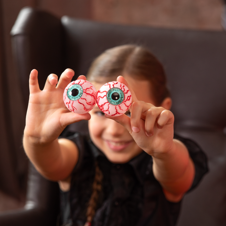 Halloween gałki oczne świecące w ciemności 4 szt.