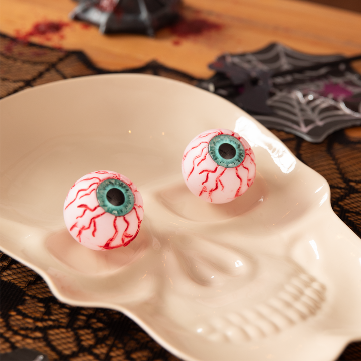 Halloween gałki oczne świecące w ciemności 4 szt.