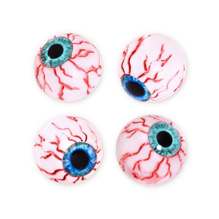 Halloween gałki oczne świecące w ciemności 4 szt.