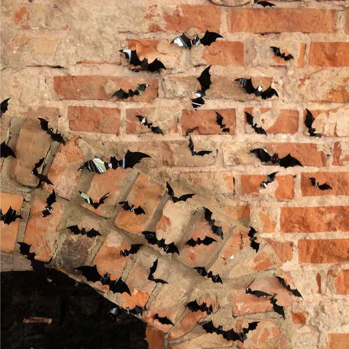 Halloween naklejki na ścianę 3D Nietoperze 60 szt.