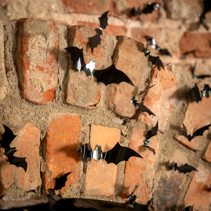 Halloween naklejki na ścianę 3D Nietoperze 60 szt.
