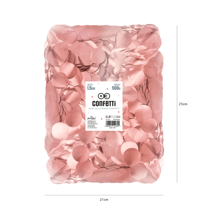 Konfetti 500 g - rose gold