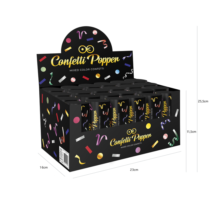 Konfetti mini kolorowe długie świderki