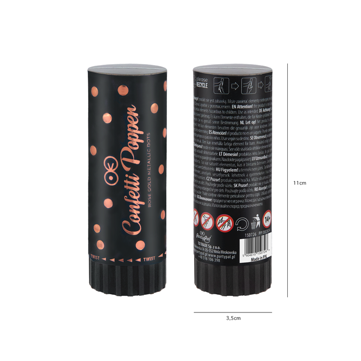 Konfetti mini kółka rose gold