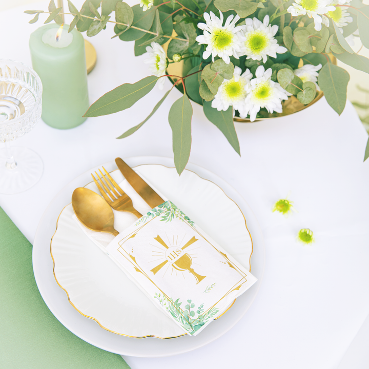 Kieszonki na sztućce Kielich IHS 16szt.