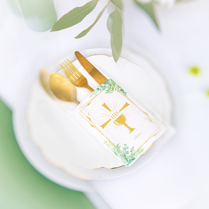 Kieszonki na sztućce Kielich IHS 16szt.