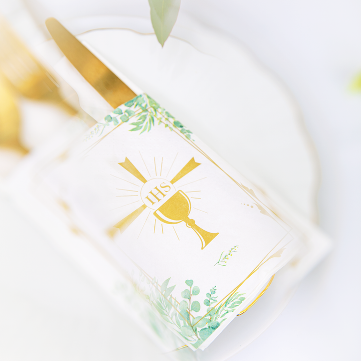 Kieszonki na sztućce Kielich IHS 16szt.