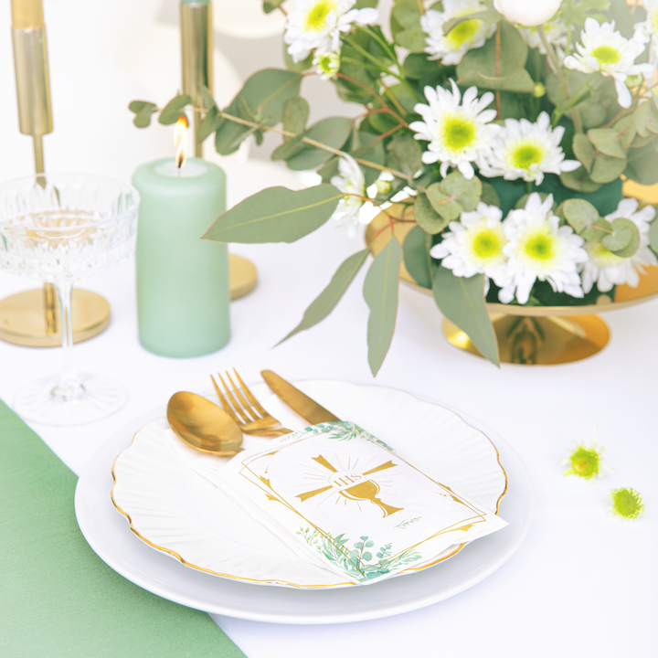 Kieszonki na sztućce Kielich IHS 16szt.