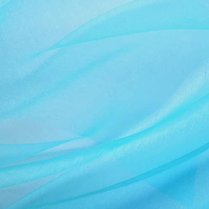 Organza gładka turkusowa 0,36x9m