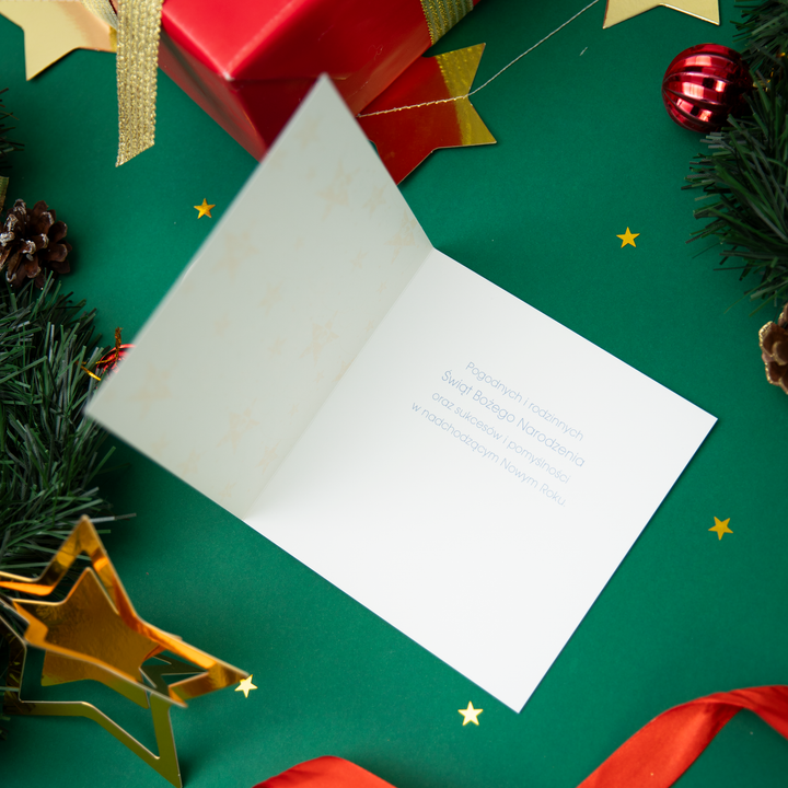 Kartki świąteczne kwadratowe 6 wzorów