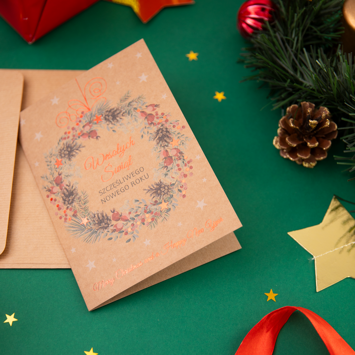 Kartki świąteczne eko 9 wzorów