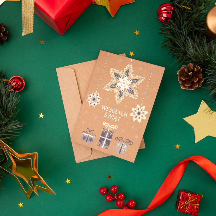 Kartki świąteczne eko 9 wzorów