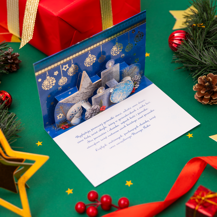 Kartki świąteczne przestrzenne 4 wzory