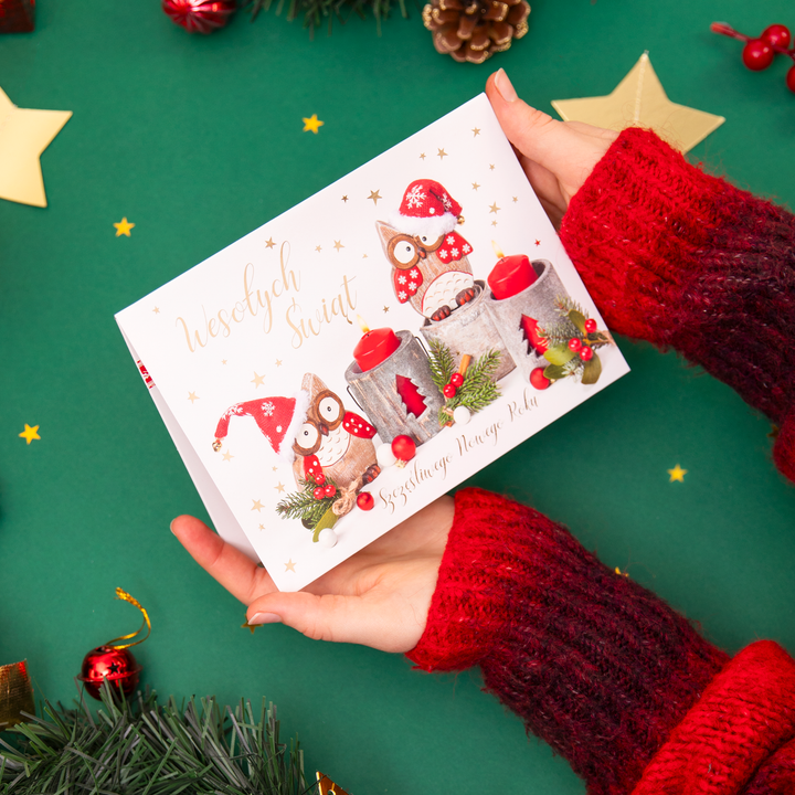 Kartki świąteczne przestrzenne 4 wzory