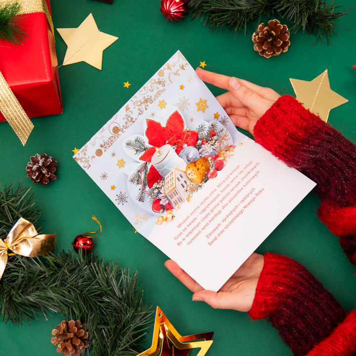 Kartki świąteczne przestrzenne 4 wzory